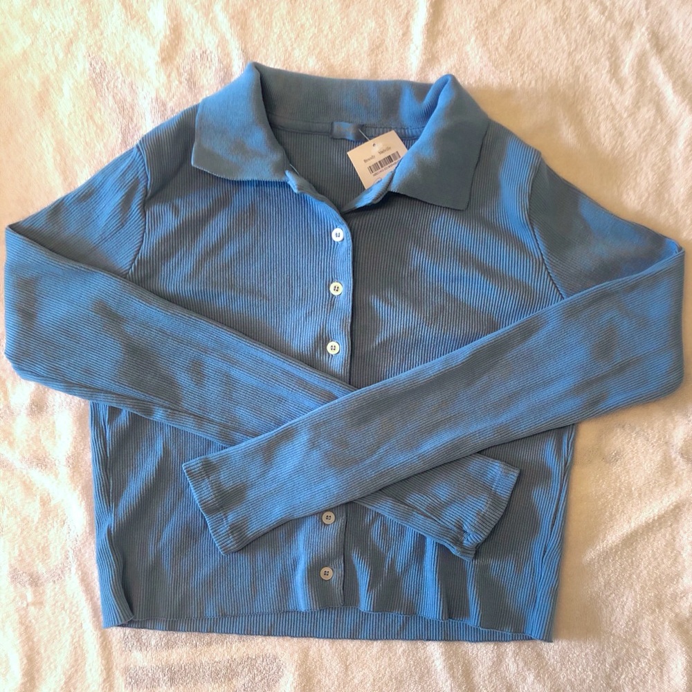 Brandy Melville “Caroline” top in sky blue